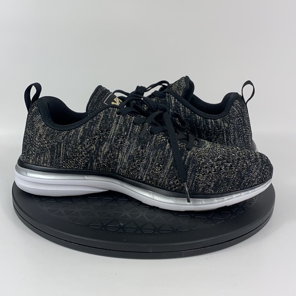 APL Techloom Pro Black/Gold Athletic Running Shoes Women's Size 9 - Picture 10 of 12